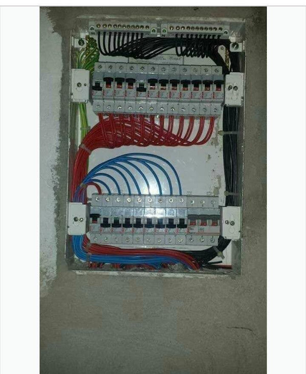 Domestic electrical installation and distribution board