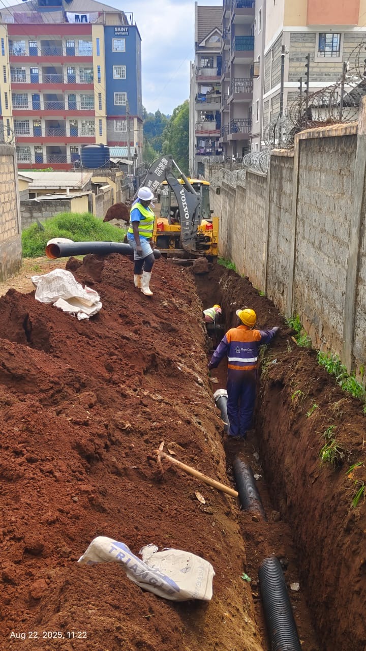 Drainage and water works construction project