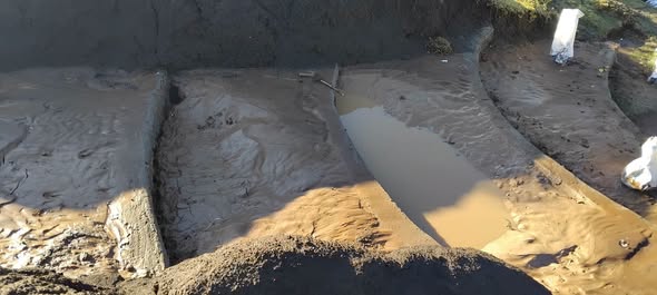 Gabion drainage and erosion-control preparation works in Kenya