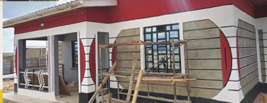 Finished residential building renovation in Kenya