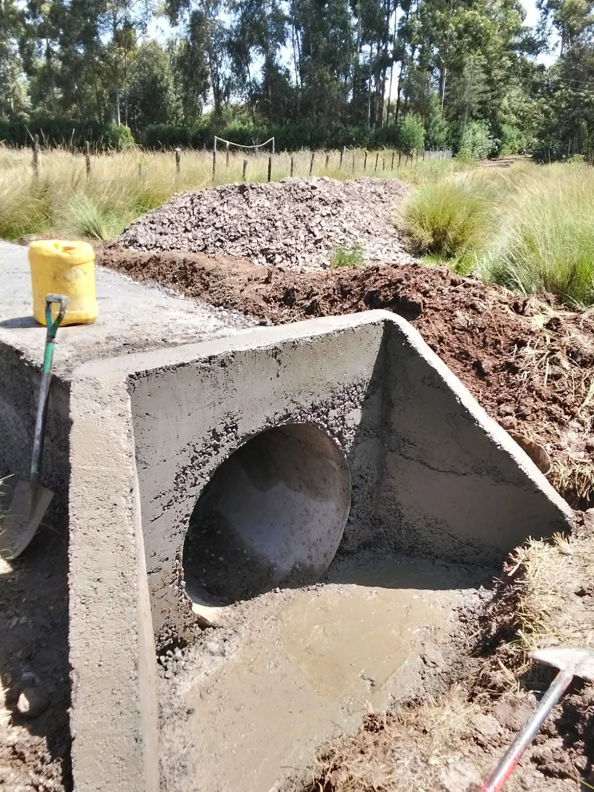 Drainage channel and culvert project works