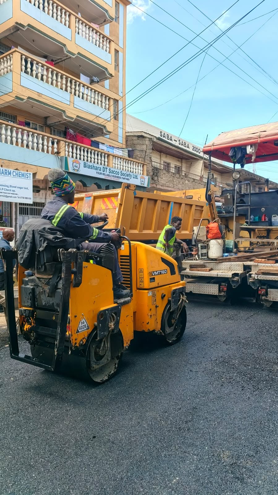 Road construction equipment for Kenyan infrastructure works