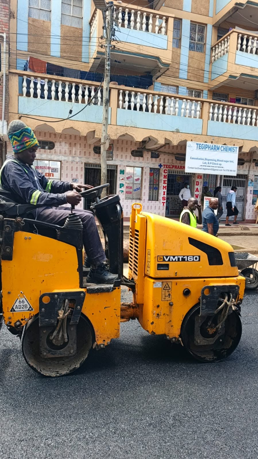 Construction machinery for roadworks and site preparation